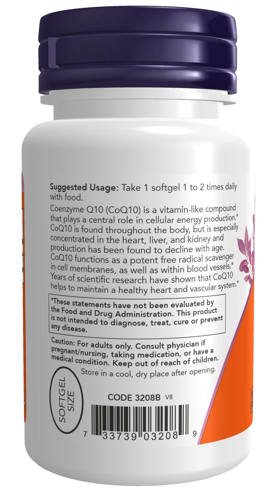 slide 3 of 4, NOW CoQ10 100 mg - 50 Softgels, 50 ct