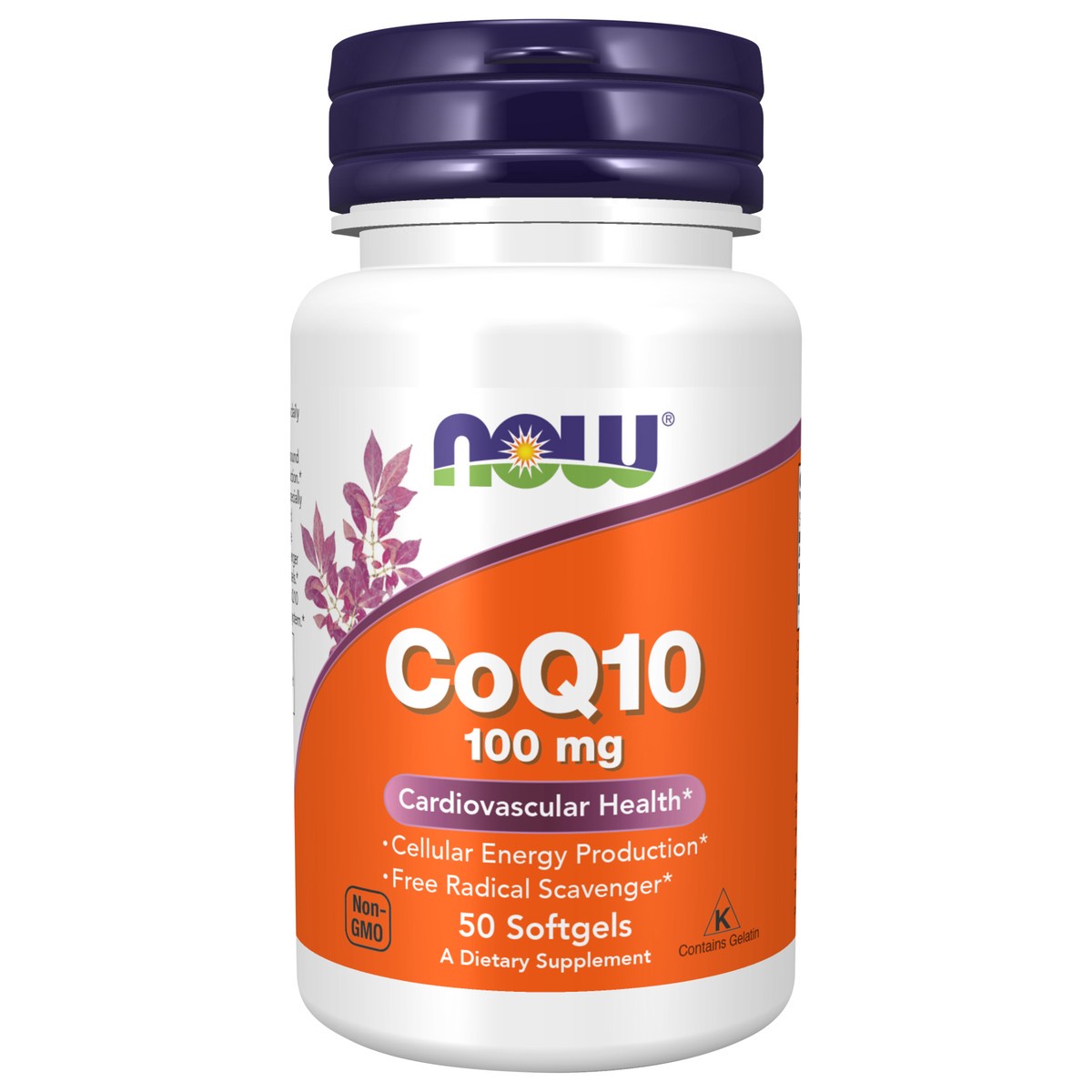 slide 1 of 4, NOW CoQ10 100 mg - 50 Softgels, 50 ct