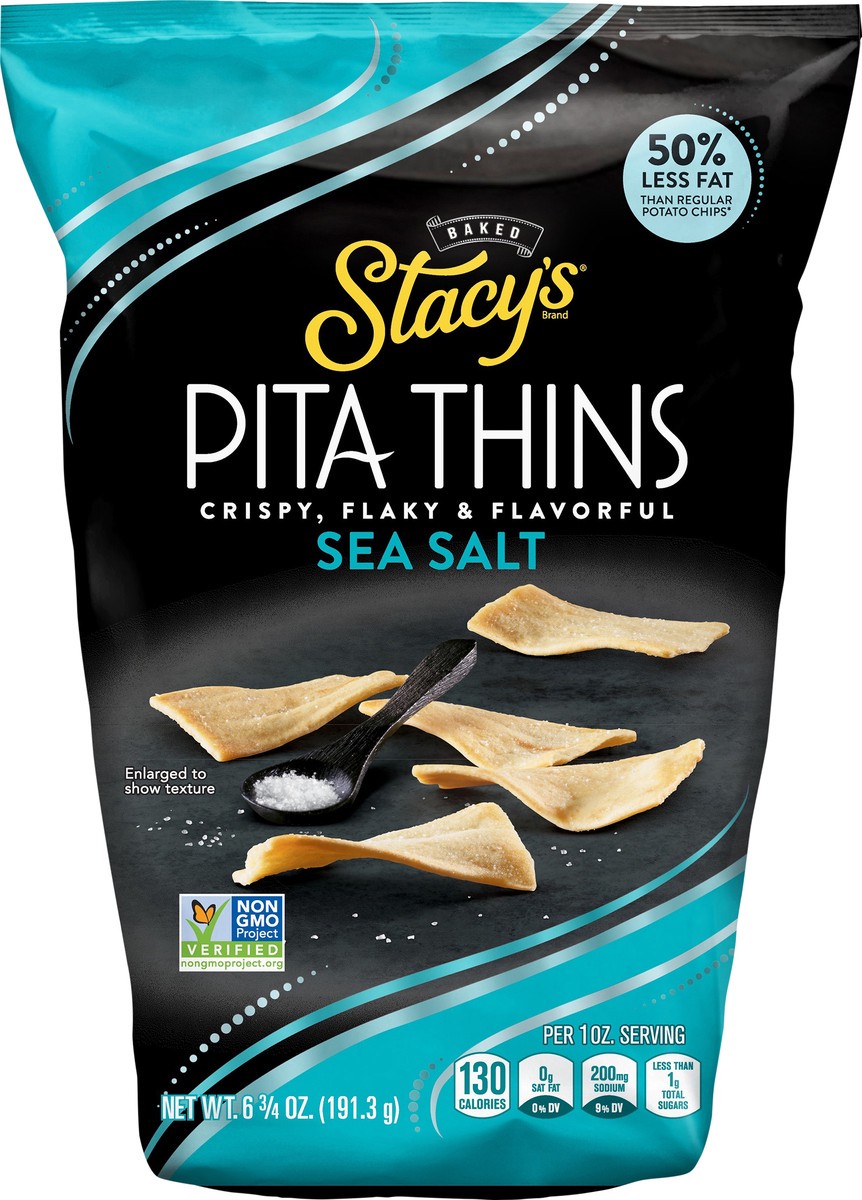 slide 6 of 8, Stacy's Stacys Pita Crisps Simply Naked - 6.75oz, 6.75 oz