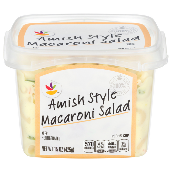 slide 1 of 1, Deli Amish Style Macaroni Salad, 15 oz