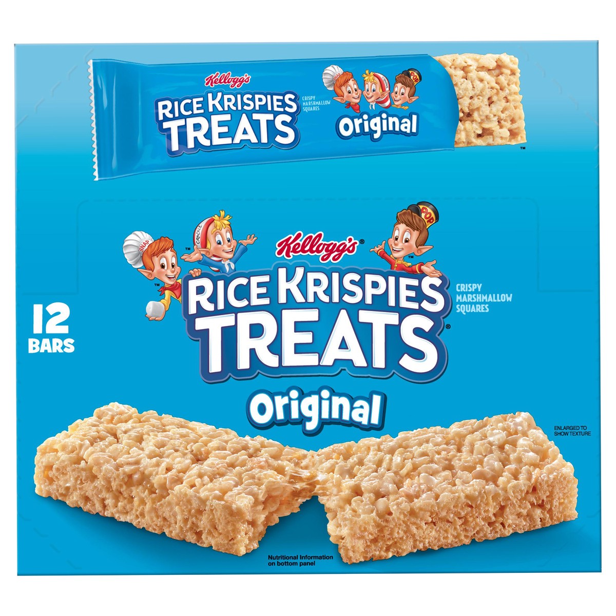slide 1 of 9, Rice Krispies Treats Original Crispy Marshmallow Squares, 26.4 oz