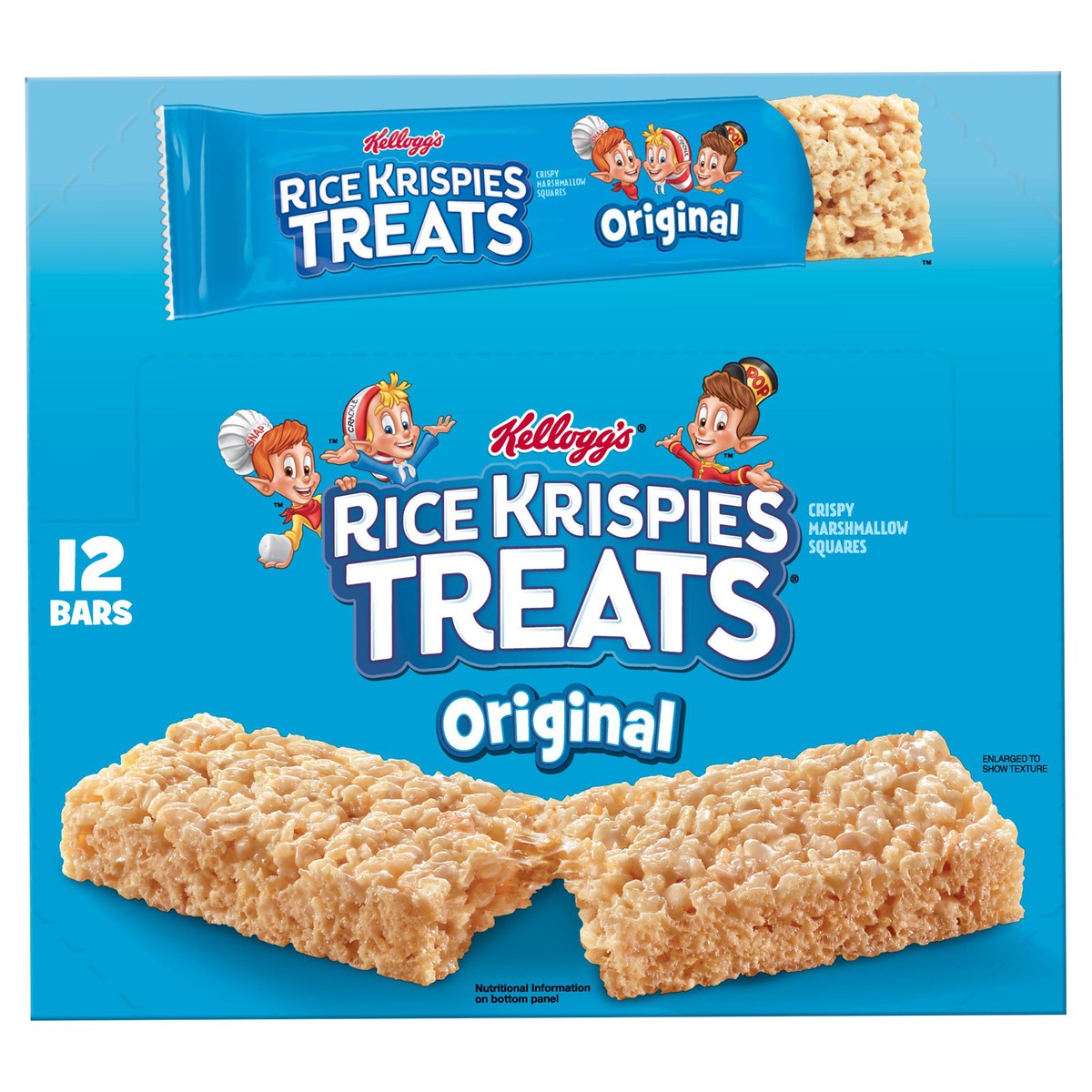 slide 1 of 9, Rice Krispies Treats Kellogg's Rice Krispies Treats Marshmallow Snack Bars, Original, 26.4 oz, 12 Count, 26.4 oz