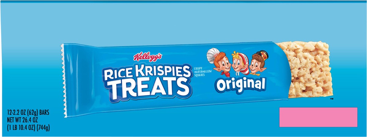 slide 8 of 9, Rice Krispies Treats Kellogg's Rice Krispies Treats Marshmallow Snack Bars, Original, 26.4 oz, 12 Count, 26.4 oz