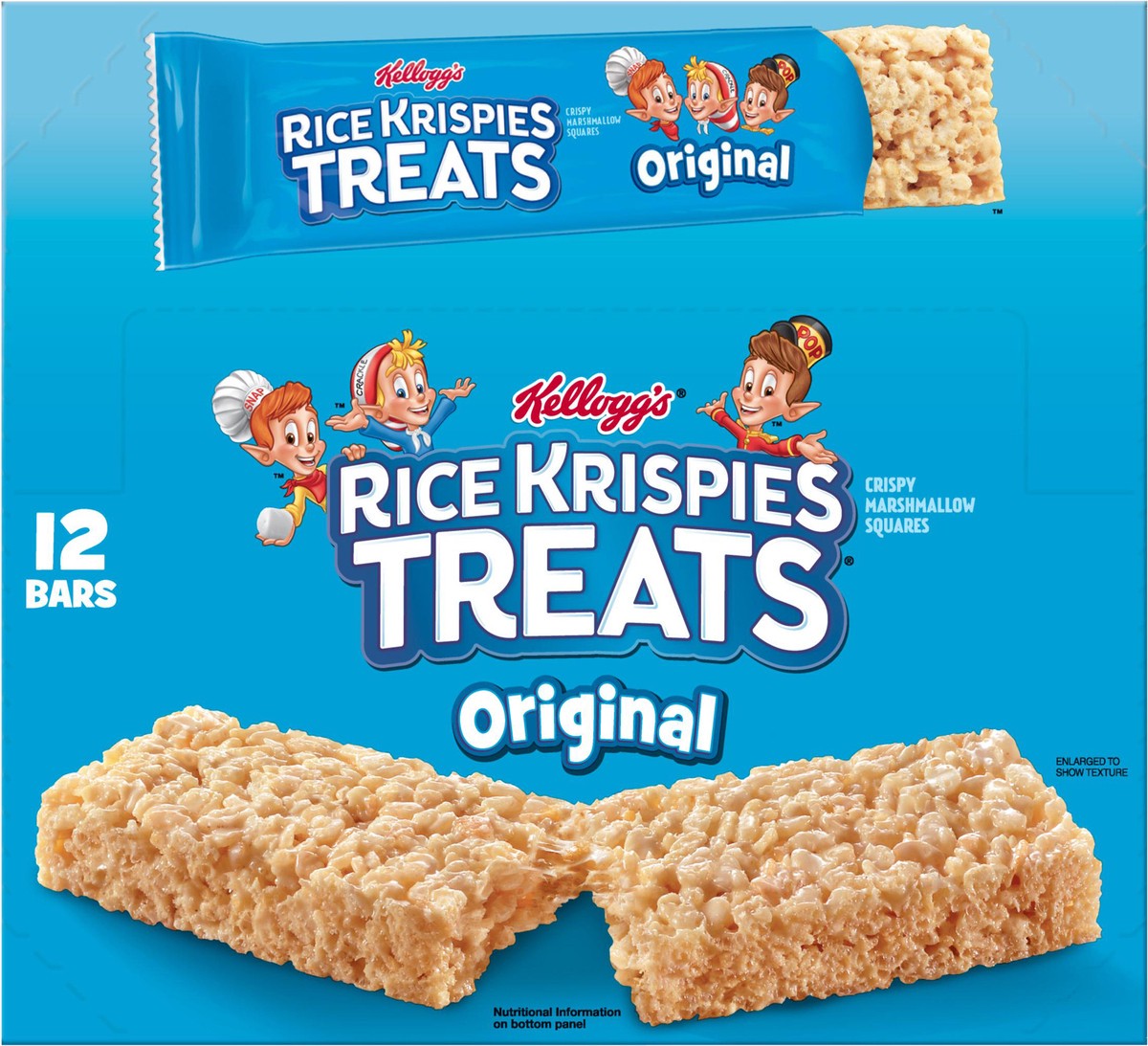 slide 6 of 9, Rice Krispies Treats Kellogg's Rice Krispies Treats Marshmallow Snack Bars, Original, 26.4 oz, 12 Count, 26.4 oz