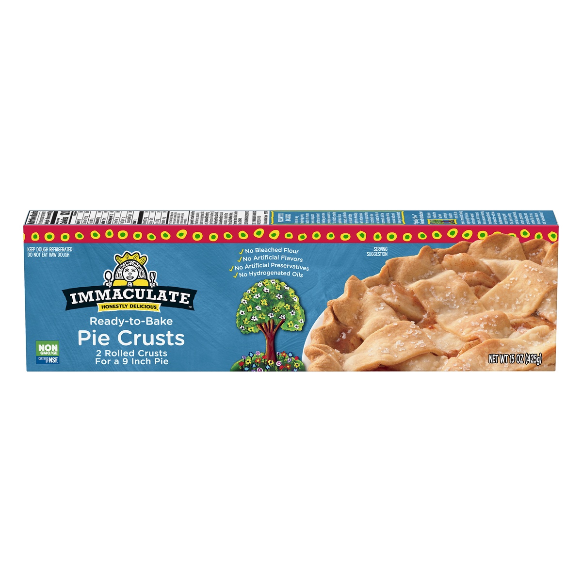 slide 1 of 5, Immaculate Baking, Pie Crusts, 2 Rolled Crusts, 15 oz, 2 ct