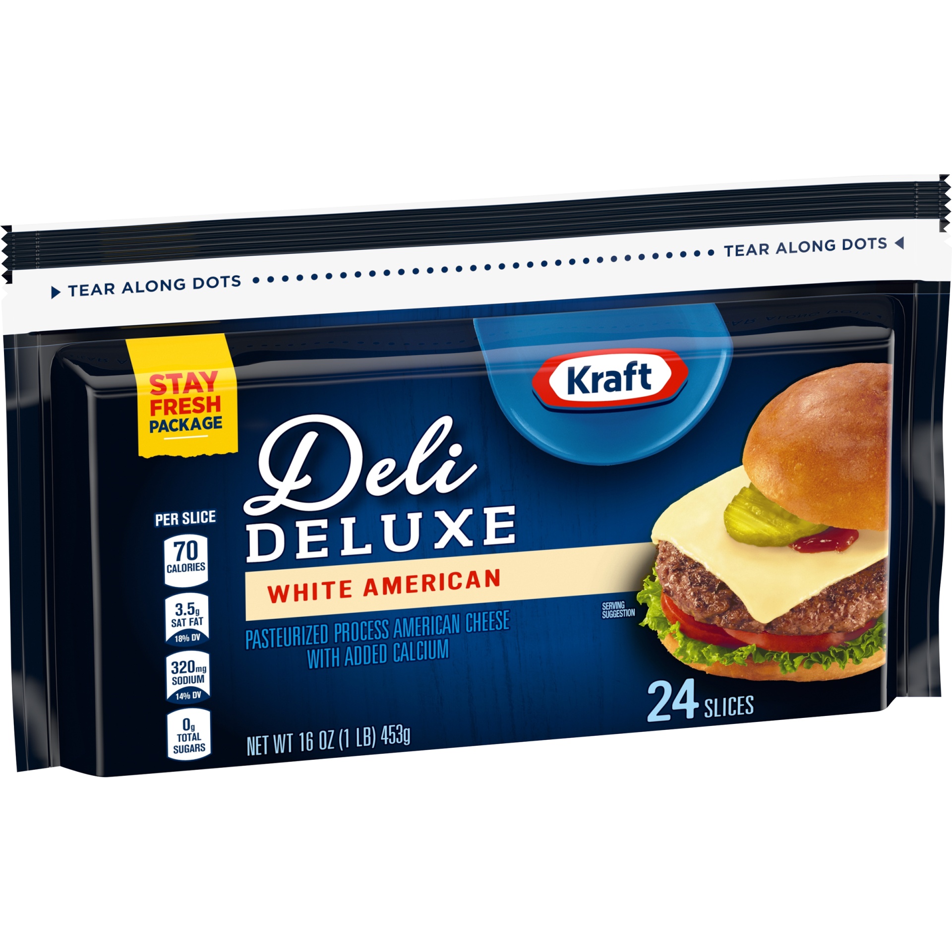 Kraft Deli Deluxe White American Cheese Slices 16 oz | Shipt