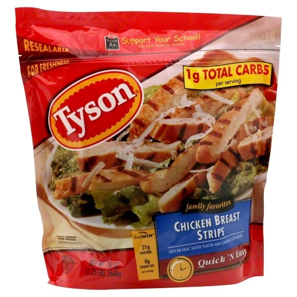 slide 1 of 1, Tyson Fc Grilled Strips, 22 oz