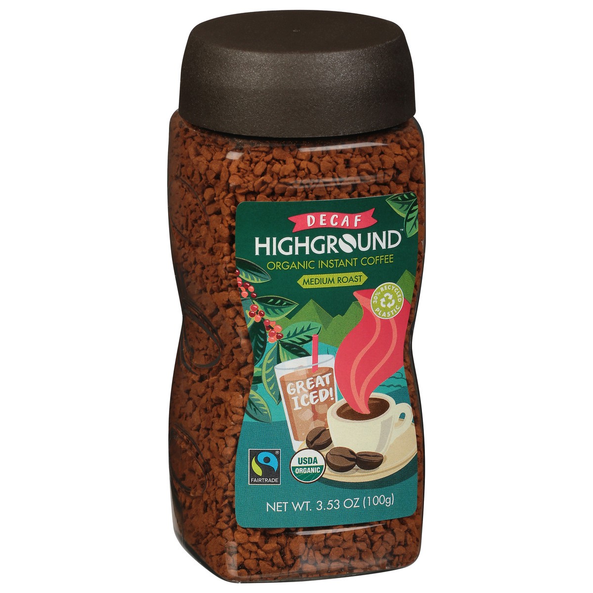 slide 2 of 11, Highground Organic Fairtrade Decaf Instant Coffee - 3.53 oz, 3.53 oz