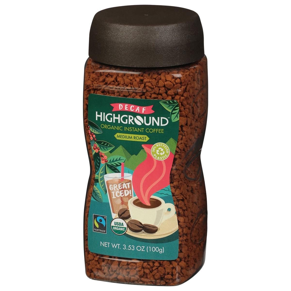 slide 3 of 11, Highground Organic Fairtrade Decaf Instant Coffee - 3.53 oz, 3.53 oz