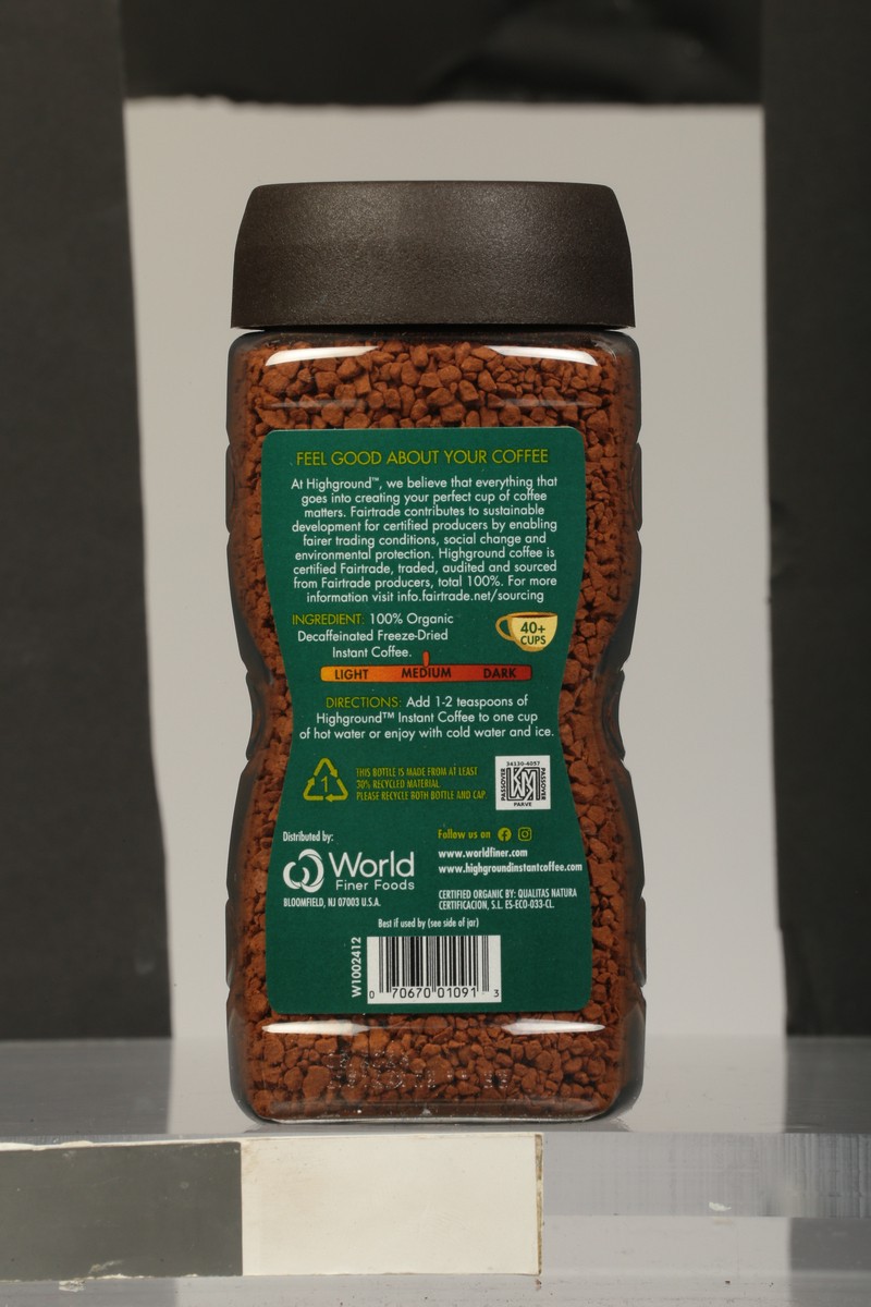 slide 5 of 11, Highground Organic Fairtrade Decaf Instant Coffee - 3.53 oz, 3.53 oz