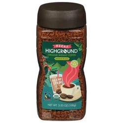Highground Organic Fairtrade Decaf Instant Coffee - 3.53 oz
