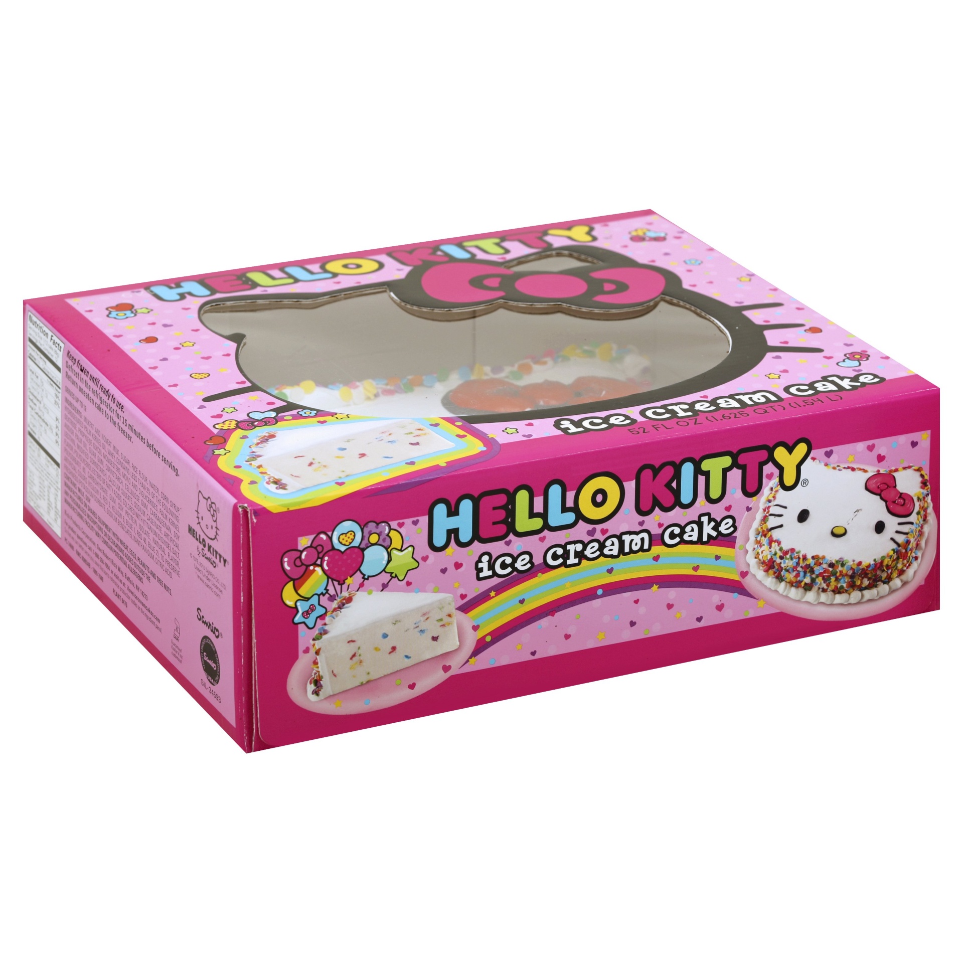 slide 1 of 3, Hello Kitty Ice Cream Cake, 52 fl oz