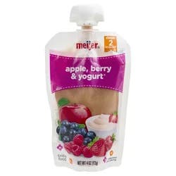 Meijer Apple, Berry, and Yogurt Baby Food Pouch
