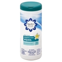 slide 1 of 9, Signature Home Disinfecting Wipes French Scent, 35 ct