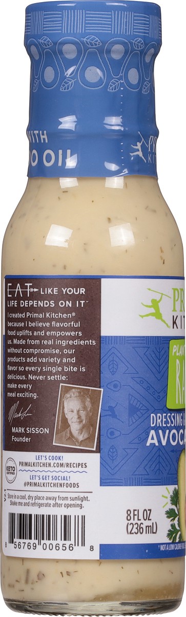 slide 6 of 9, Primal Kitchen Plant Based Ranch Dressing & Marinade 8 fl oz, 8 fl oz