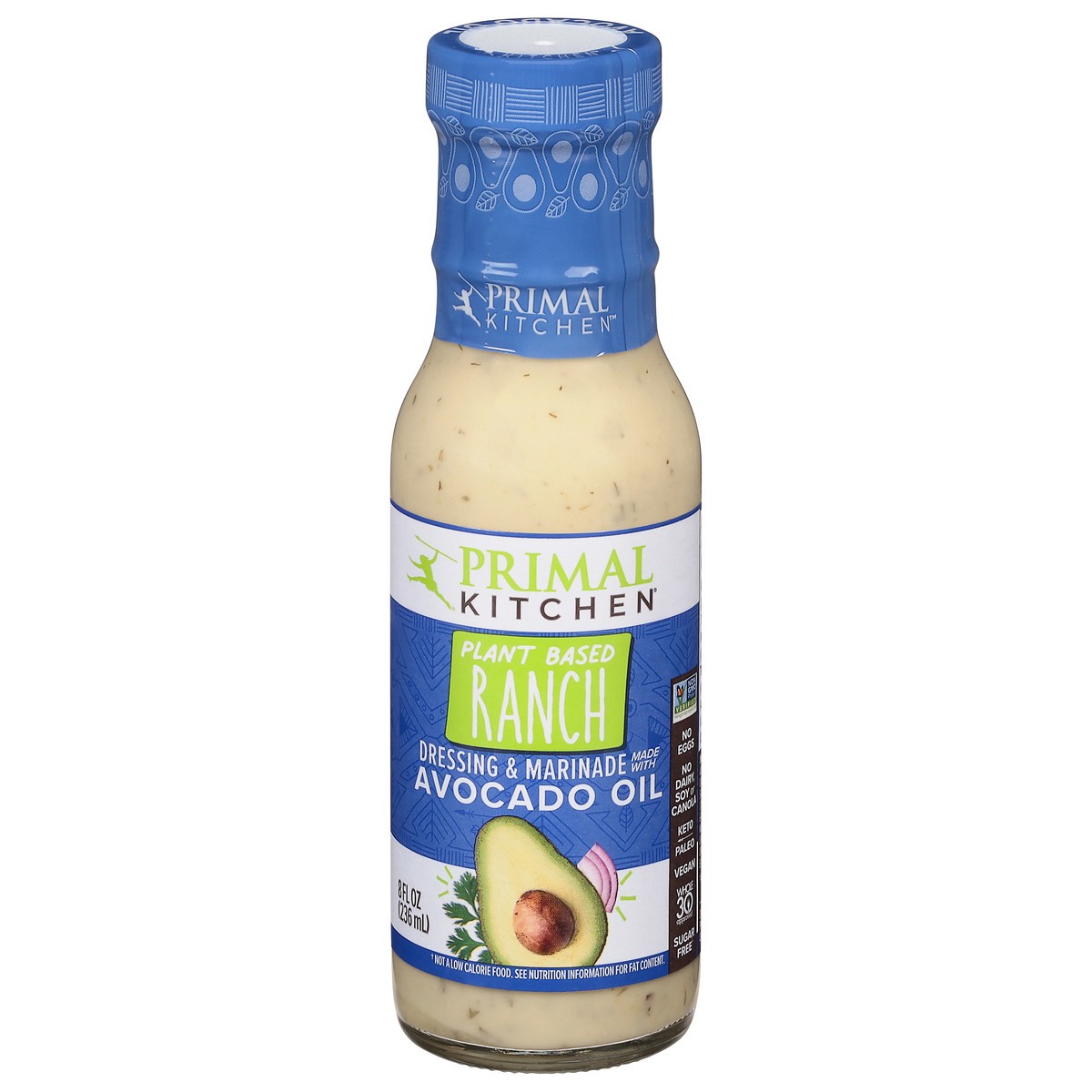 slide 1 of 9, Primal Kitchen Plant Based Ranch Dressing & Marinade 8 fl oz, 8 fl oz