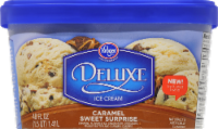 slide 1 of 1, Kroger Deluxe Caramel Sweet Surprise Ice Cream, 48 fl oz