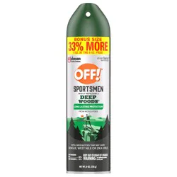 OFF! Sportsmen Deep Woods Insect Repellent 3, Bug Spray For Mosquito Protection, 8 oz