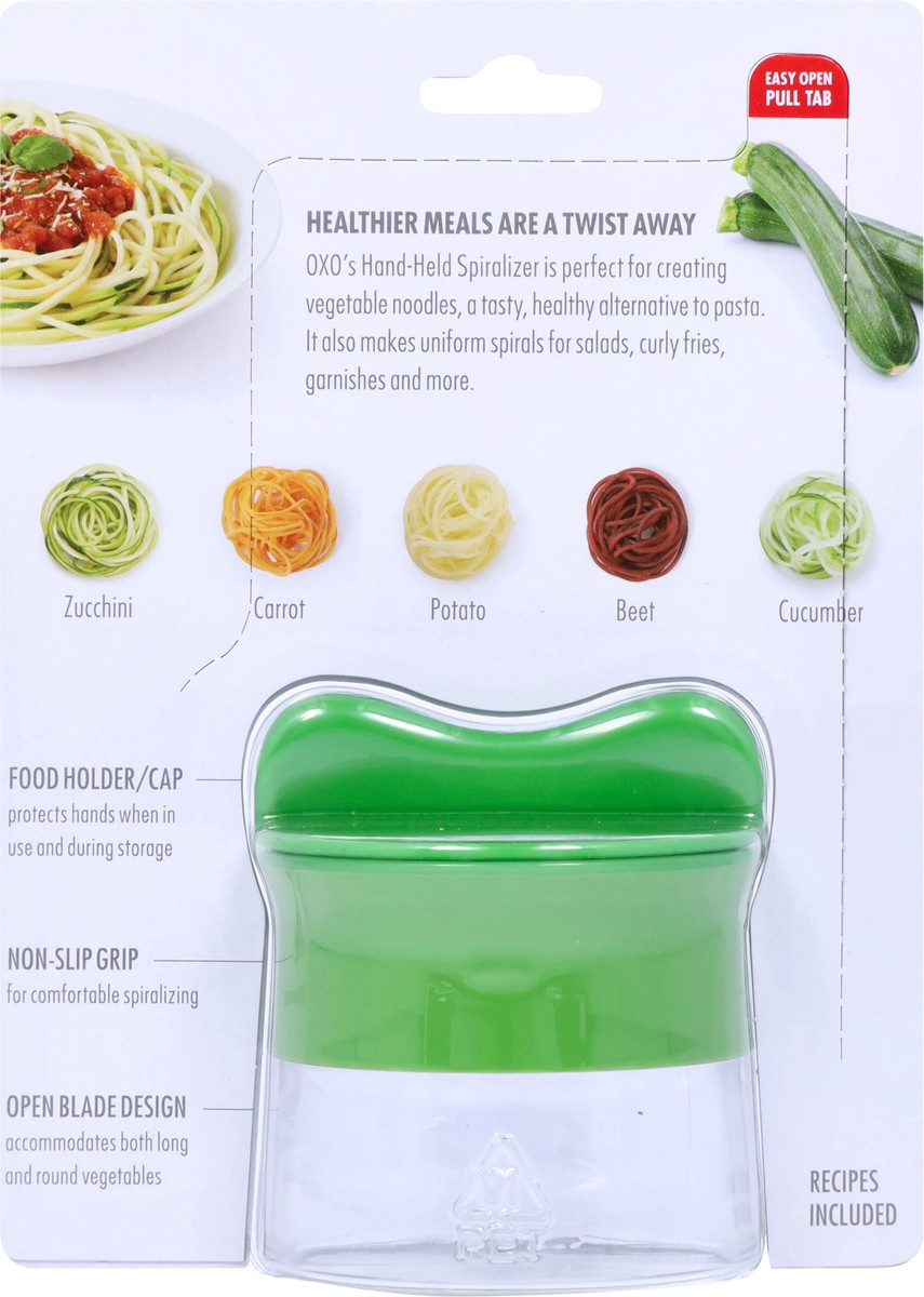 slide 7 of 9, OXO Good Grips Hand-Held Spiralizer 1 ea, 1 ct