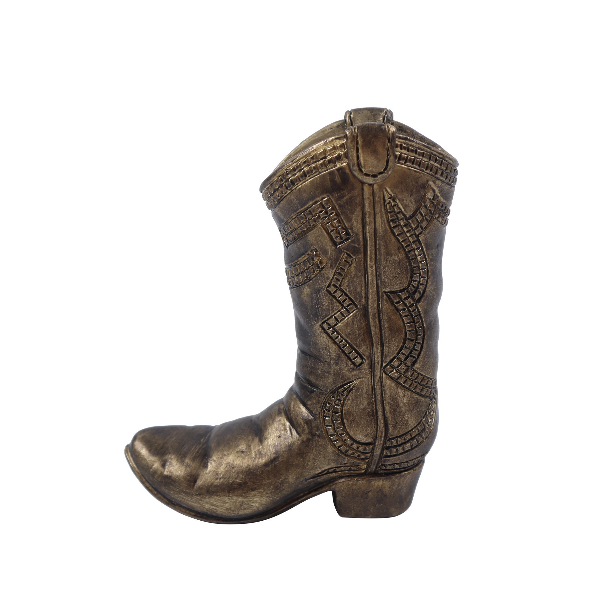 slide 2 of 3, 6.25" Bronze Tabletop Boot By Ashland, 5.38 in x 2 in x 6.25 in