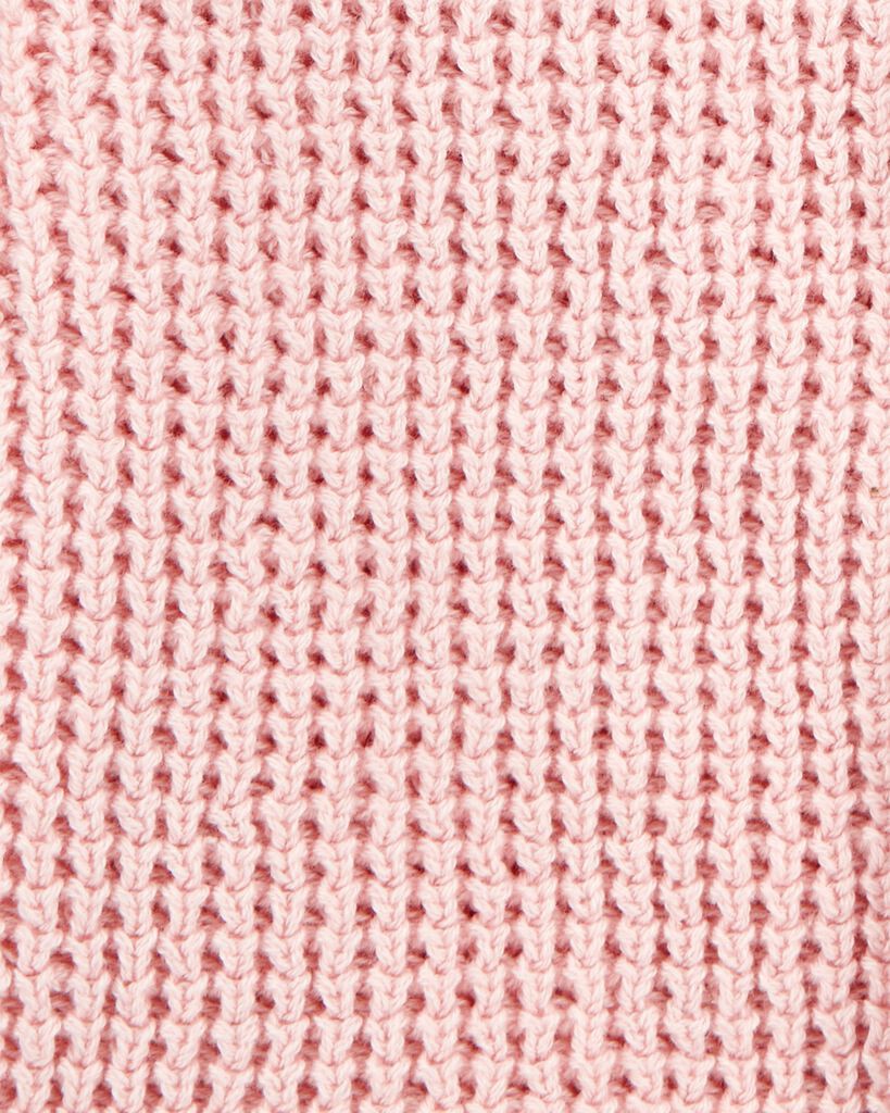 slide 2 of 2, Carter's Carters Baby Hooded Waffle Knit Cardigan - Pink Pink 3M, 1 ct