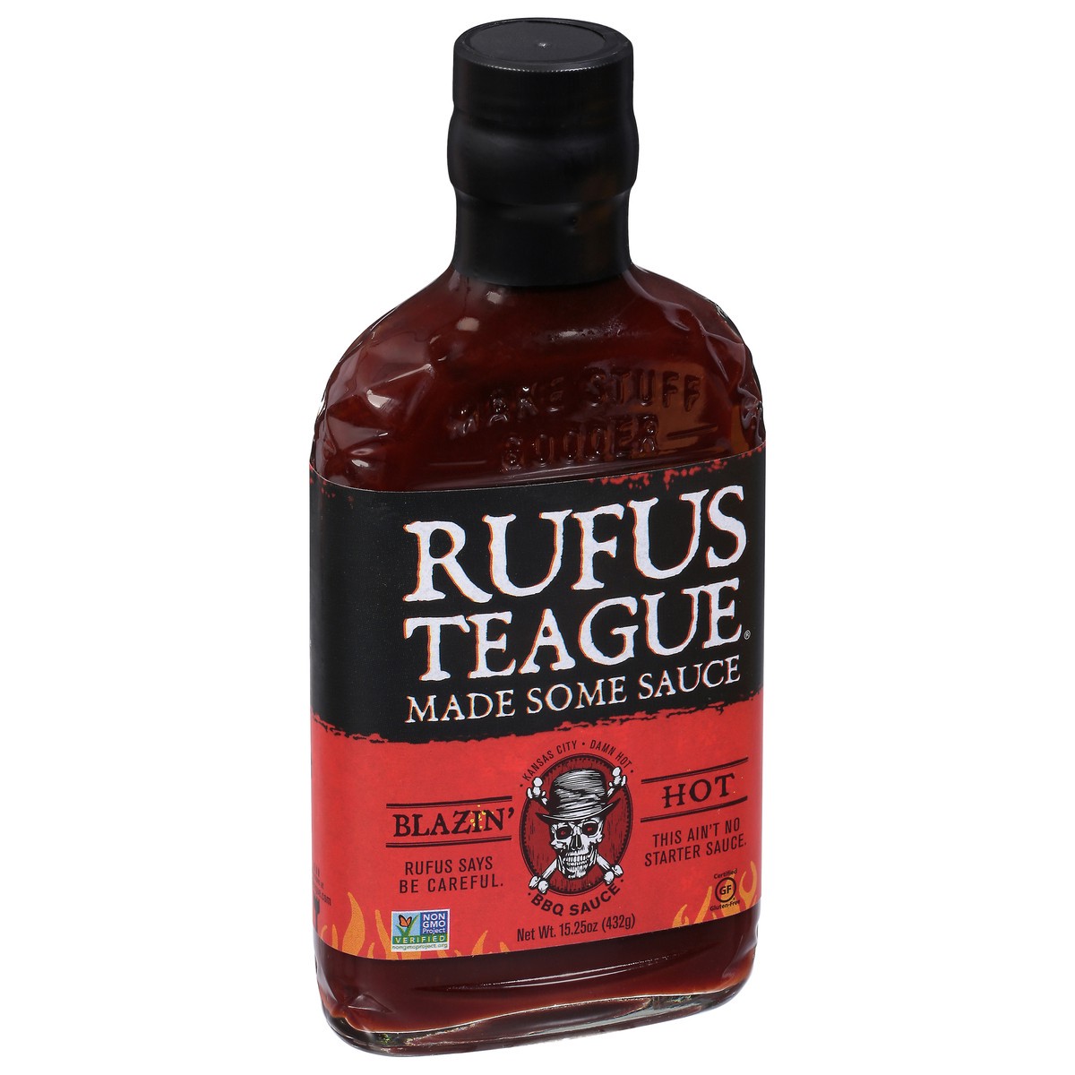 slide 4 of 9, Rufus Teague Blazin Hot Bbq Sauce, 15.25 oz