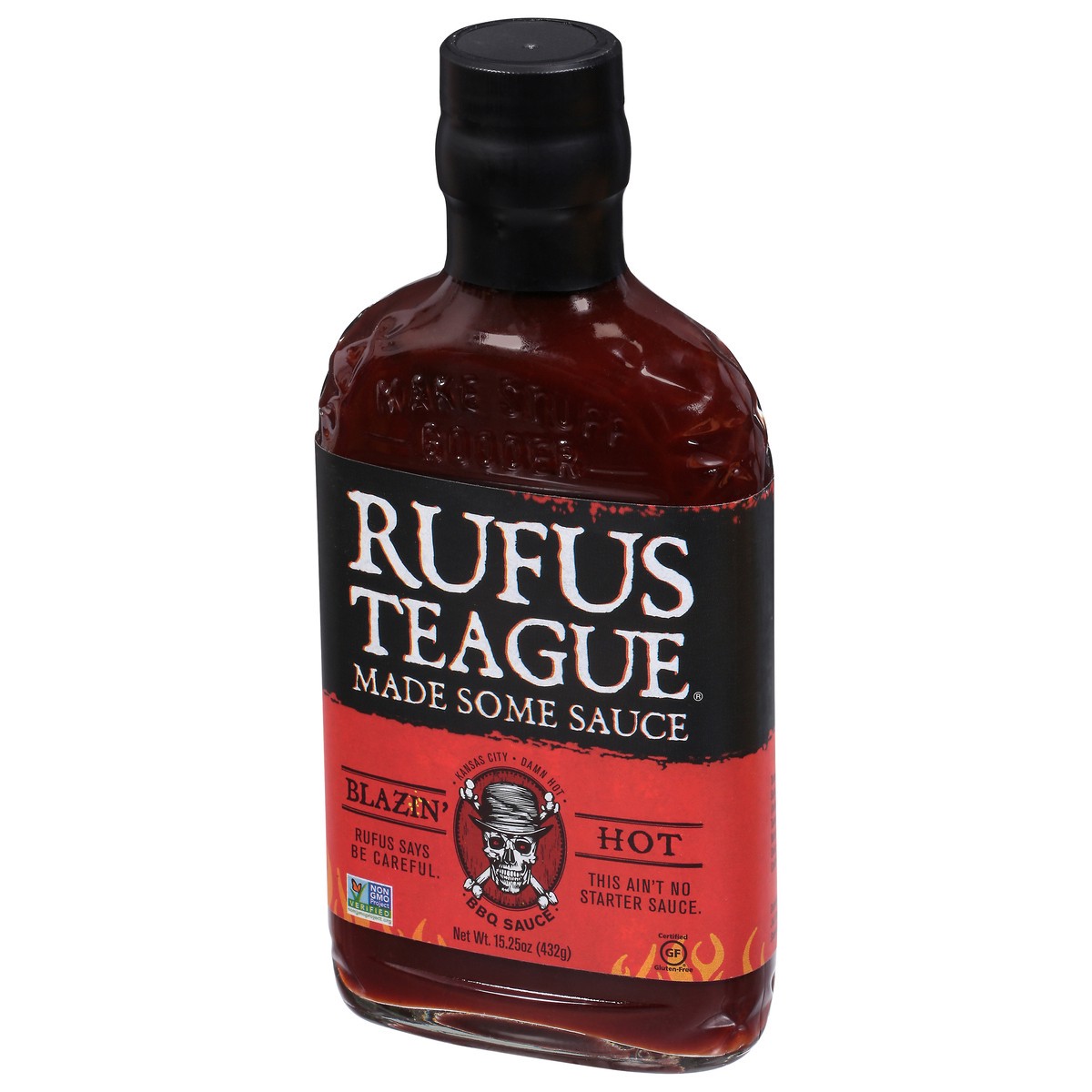 slide 5 of 9, Rufus Teague Blazin Hot Bbq Sauce, 15.25 oz
