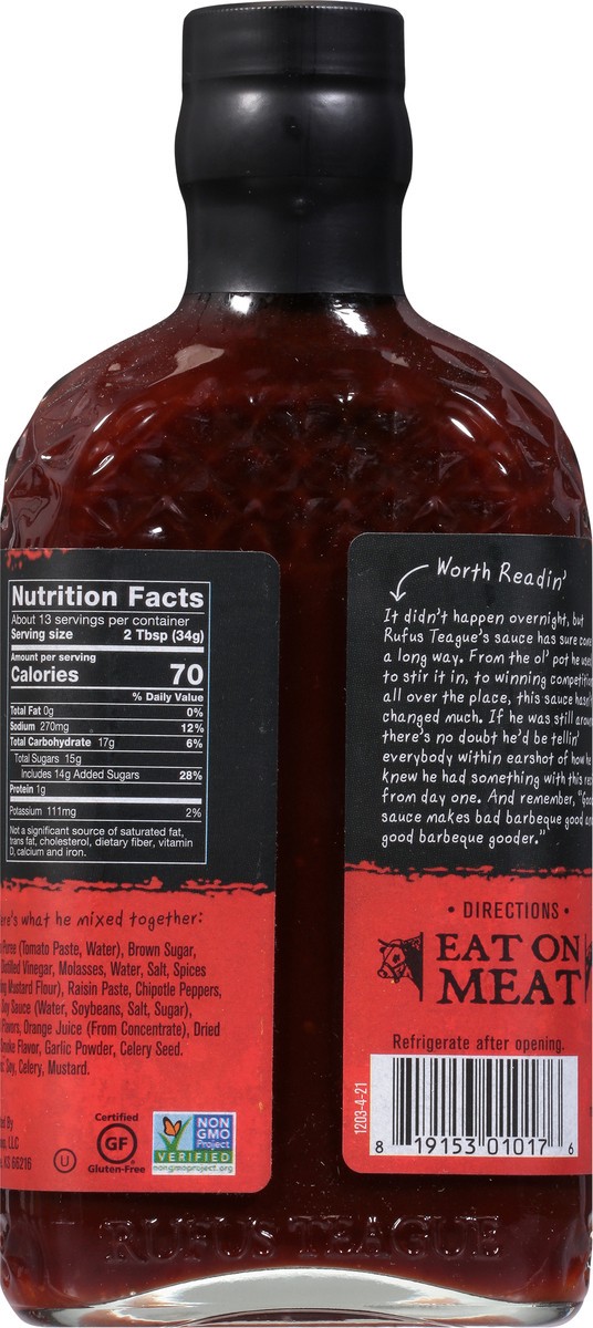 slide 2 of 9, Rufus Teague Blazin Hot Bbq Sauce, 15.25 oz