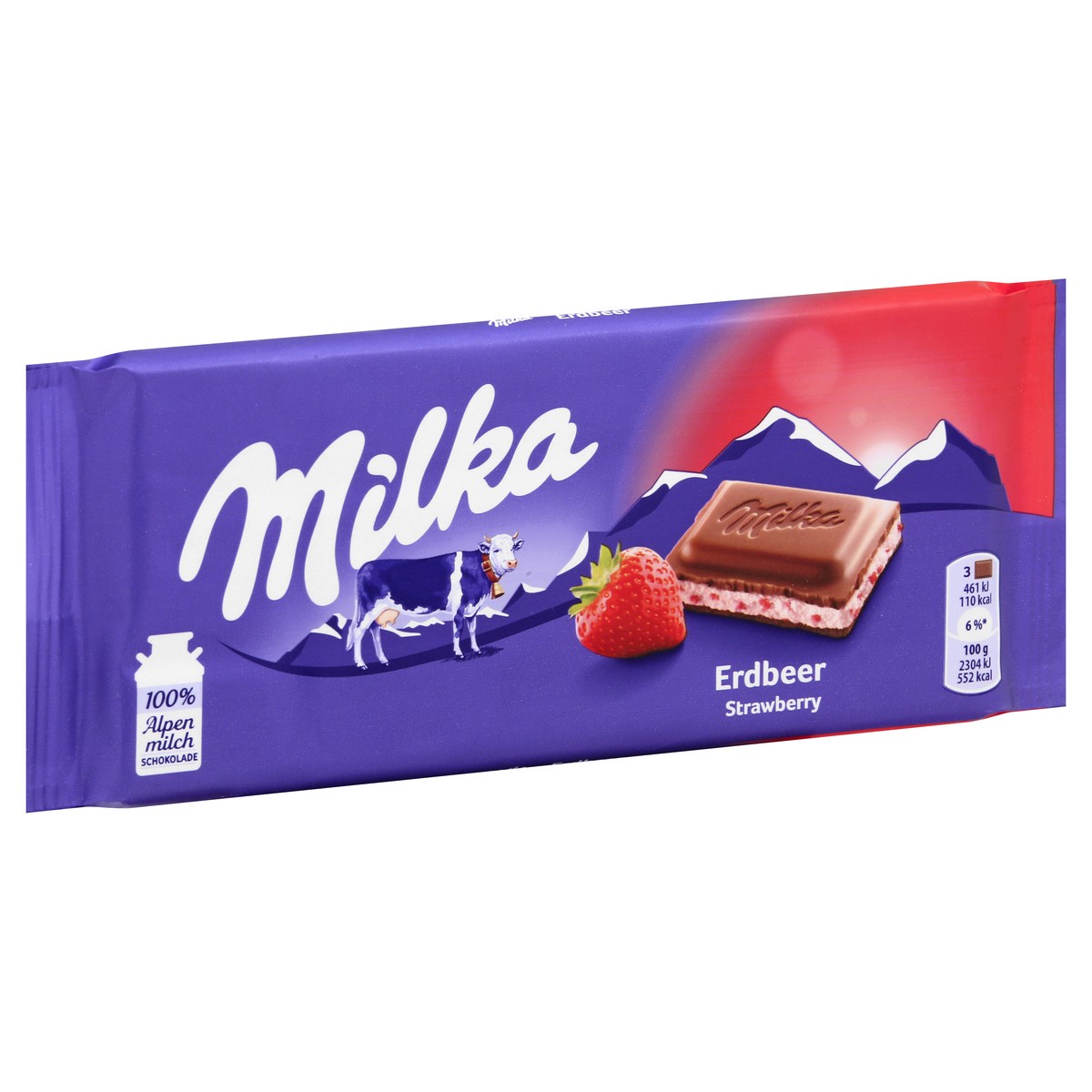 slide 2 of 9, Milka Strawberry Chocolate 3.5 oz, 3.5 oz