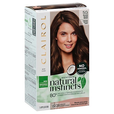 slide 1 of 1, Clairol Natural Instincts 18 Medium Golden Brown, 1 ct