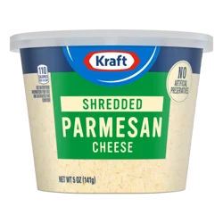 Kraft Refrigerated Shredded Parmesan Cheese, 5 oz Tub