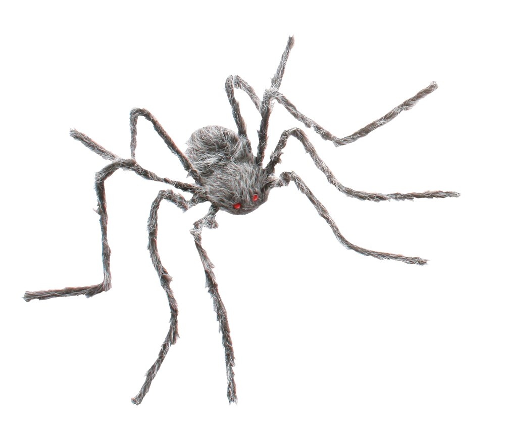 slide 1 of 1, Holiday Home Posable Hairy Spider - Gray, 50 in