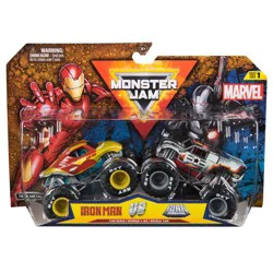 Monster Jam Marvel Iron Man Vs War Machine Monster Trucks