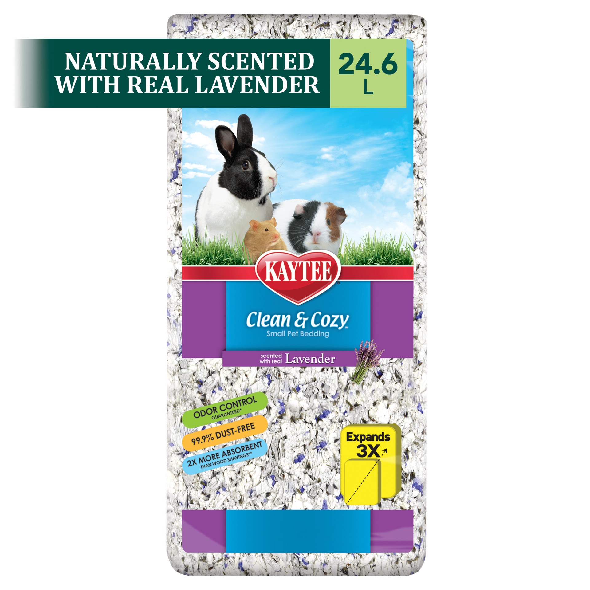 slide 6 of 8, Kaytee Pet Specialty Kaytee Clean & Cozy Lavender Small Animal Pet Bedding 24.6 Liters, 1 ct