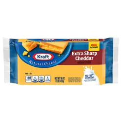 Kraft Extra Sharp Cheddar Cheese, 16 oz Block