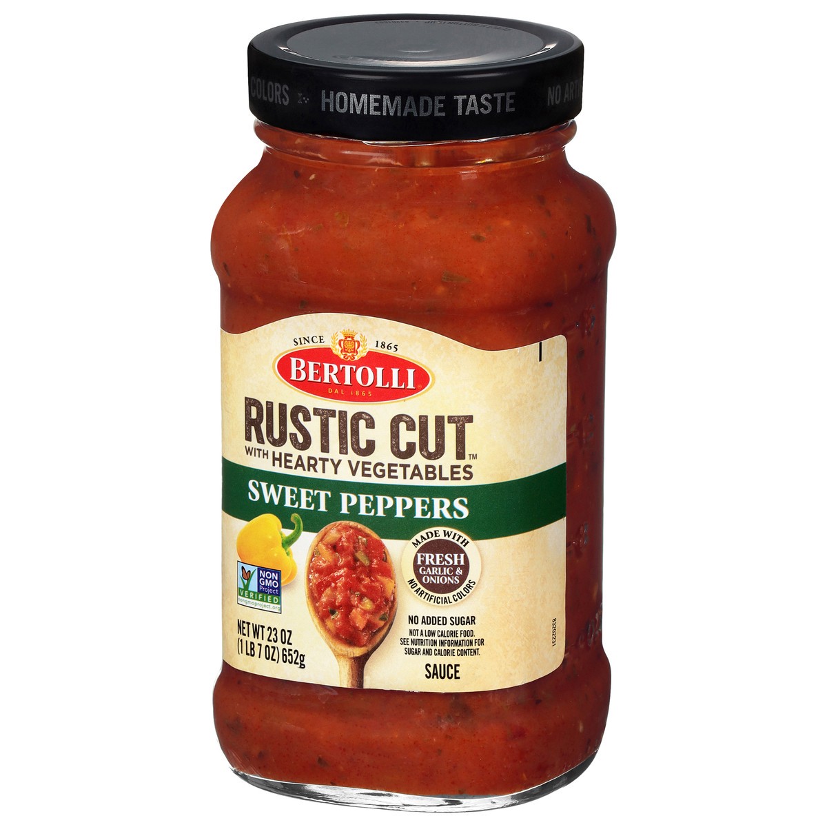 slide 3 of 9, Bertolli Rustic Cut Sweet Peppers Sauce with Hearty Vegetables 23 oz, 23 oz