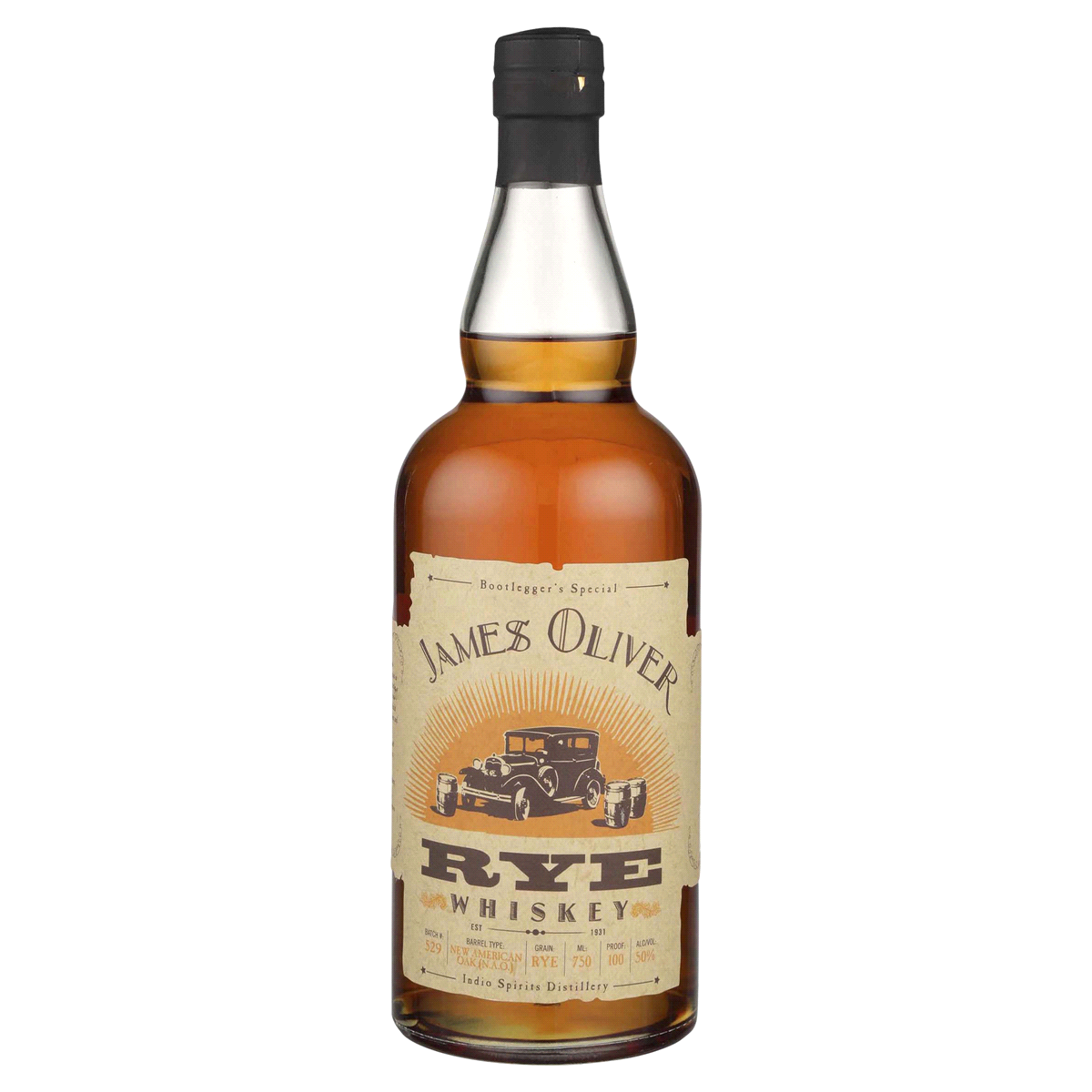 slide 1 of 5, James Oliver Rye, 750 ml