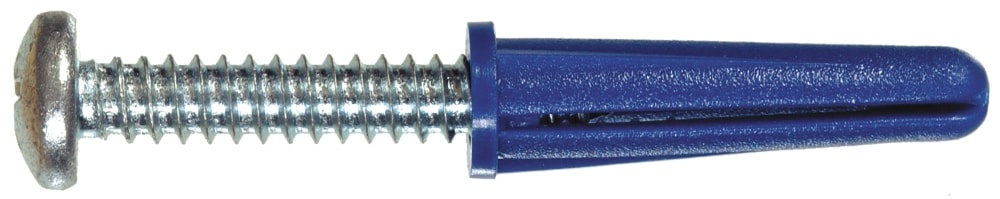 slide 1 of 1, The Hillman Group Plastic Anchor with Screw Homepak, 1 ct