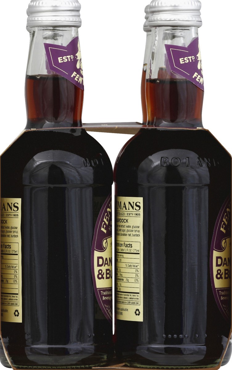 slide 2 of 4, Fentiman's Fentimans Dandelion Burdock Soda Glass Bottles - 4 ct; 9.3 fl oz, 4 ct; 9.3 fl oz