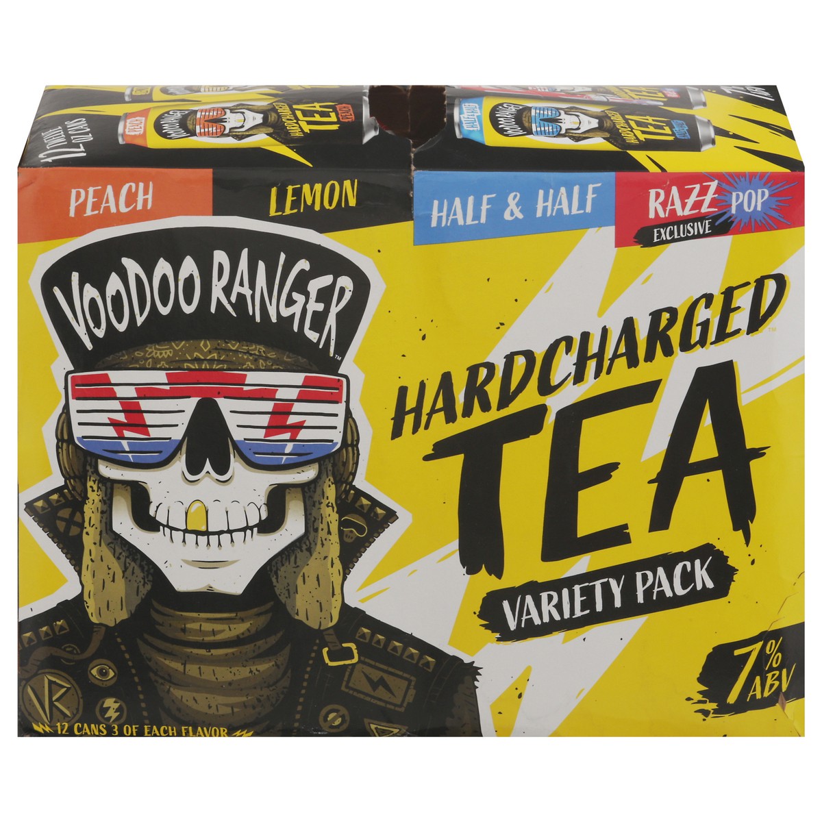slide 1 of 4, Voodoo Ranger Hard Charged Tea Variety Pack 12 - 12 oz Cans, 12 ct; 12 oz