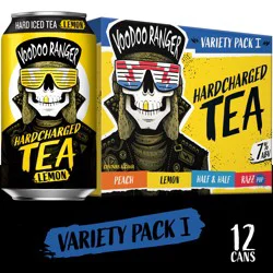 Voodoo Ranger Hardcharged Tea Variety Pack I, 12 Pack, 12 fl oz Cans