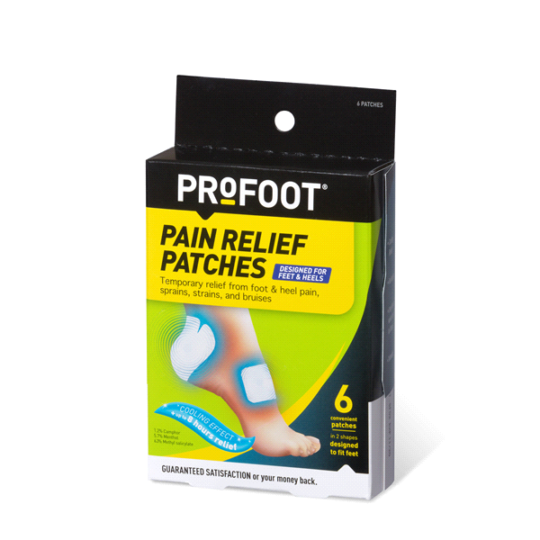 slide 1 of 3, PROFOOT Pain Relief Patches for Feet and Ankles, 6 ct