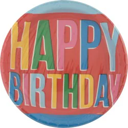 American Greetings 10-1/4 Inch Bold Birthday Plates 8 ea Overwrap