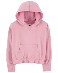 Oshkosh Kid Hooded Fleece Pullover Pink 4