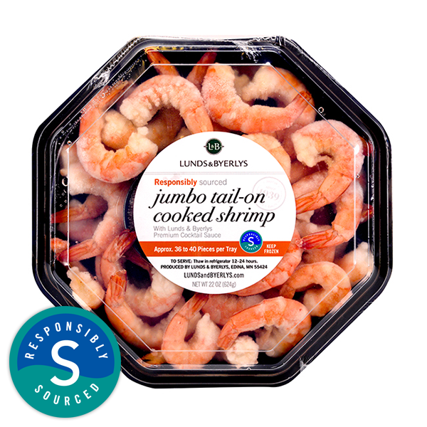 slide 1 of 1, L&B Jumbo Shrimp Party Tray, 22 oz