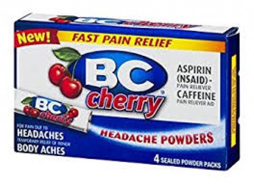 slide 1 of 8, BC Cherry Headache Powders, 4 ct