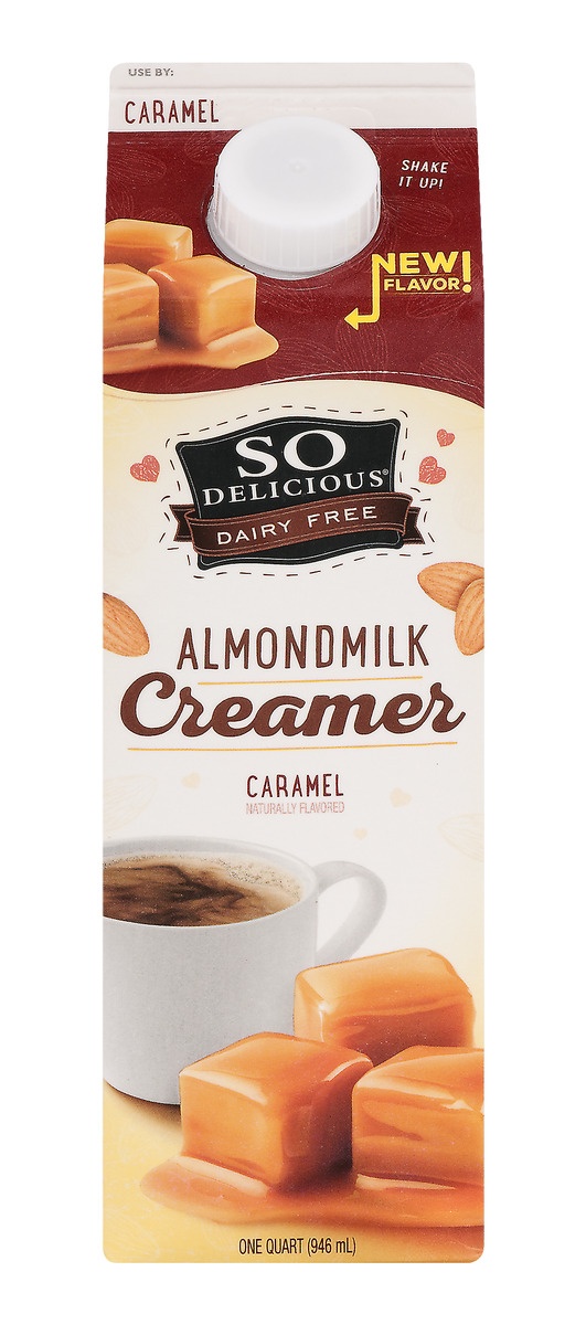 slide 1 of 8, So Delicious Non Dairy Caramel Almond Creamer, 32 oz