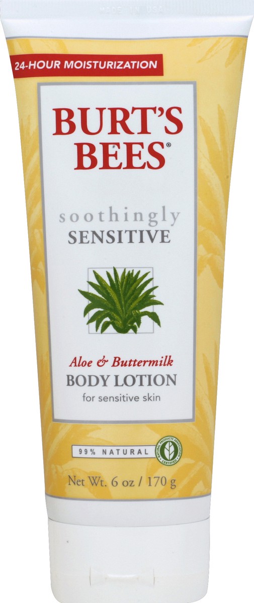 slide 2 of 3, Burt's Bees Burts Bees Aloe And Buttermilk Body Lotion - 6 OZ, 6 fl oz