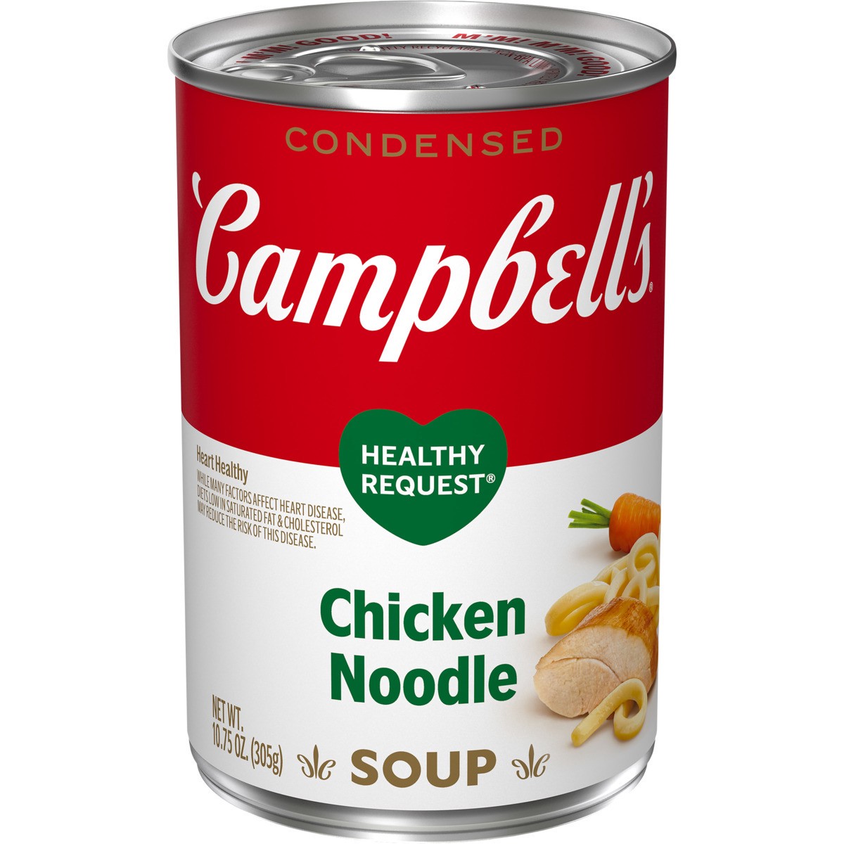 slide 1 of 5, Campbell's Condensed Healthy Request Chicken Noodle Soup, 10.75 Ounce Can, 10.75 oz