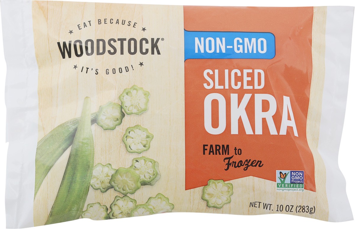 slide 5 of 14, Woodstock Sliced Okra 10 oz, 10 oz